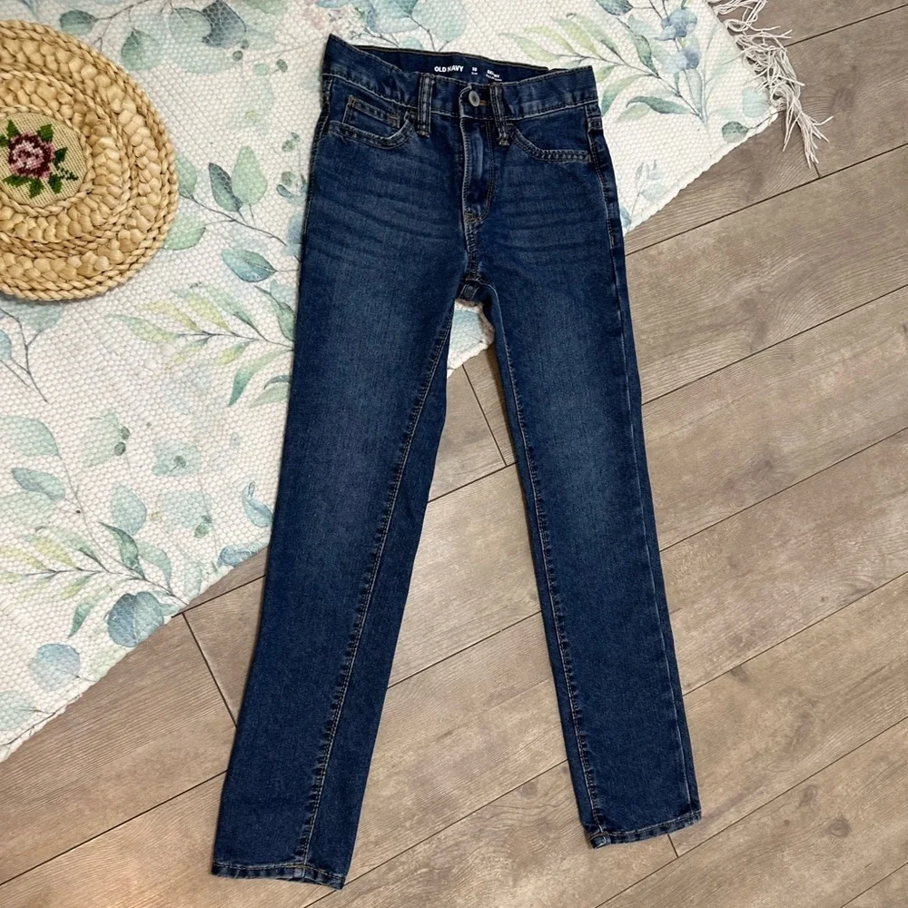 New Old Navy Girls Built in Tough Skinny Slim Jeans Size 10